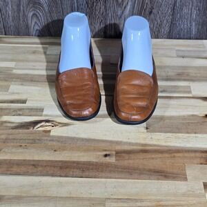 Aerosoles 8B Tan Brown Leather Slip On‎ Comfort Loafer Moccasin Shoes